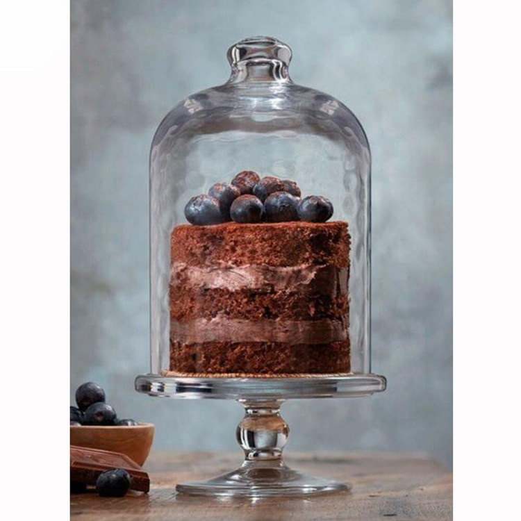 شکلاتخوری شیشهای پایهدار پاشاباغچه مدل Midi Patisserie کد 96698 با طراحی کلاسیک و لوکس