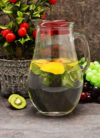 پارچ شفاف پاشاباغچه مدل Bistro کد 80119 با طراحی ساده و کاربردی