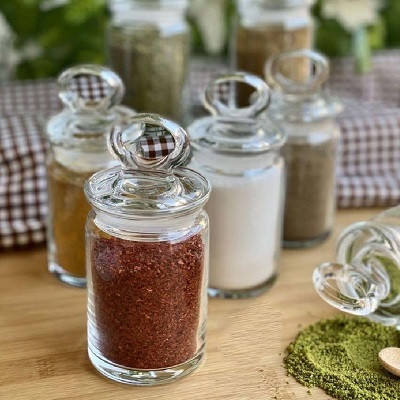 بانکه شیشهای ادویه پاشاباغچه مدل Kitchen کد 95104 با طراحی شیک و کاربردی