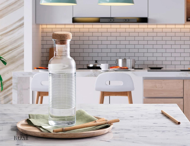 بطری آب کاربردی و شفاف پاشاباغچه مدل HOOP کد 80352 مناسب استفاده روزمره