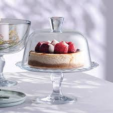 کیکخوری پایهدار Petite با جزئیات ظریف و کریستالی