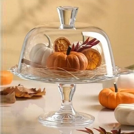 کیکخوری پایهدار پاشاباغچه مدل Petite با طراحی شفاف و لوکس