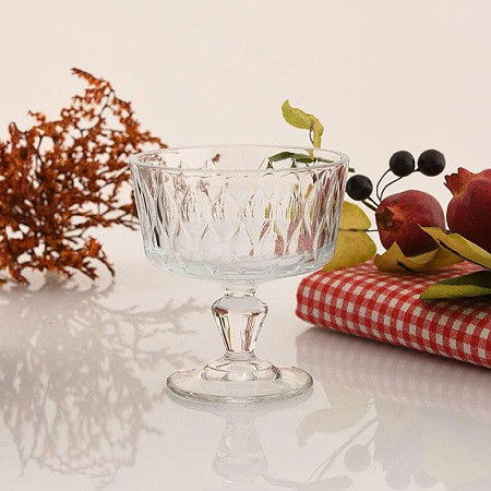 ست ۲ عددی بستنیخوری شیشهای پاشاباغچه مدل لیفی با طراحی شفاف و مقاوم