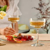 ظرف دسر بلور مدل الیسا کد 440436 مناسب سرو بستنی، ژله و میوه