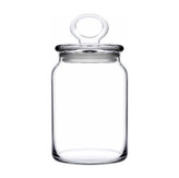 ظرف شیشهای مقاوم و شفاف پاشاباغچه مناسب نگهداری حبوبات، قند و مواد غذایی