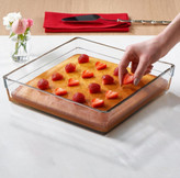 ظرف پخت شیشهای بورجام پاشاباغچه مدل 59314 مناسب استفاده در فر و ماکروویو