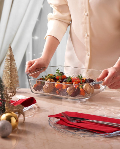 تابه شیشهای پاشاباغچه بورجام کد 59974 – مناسب پخت انواع غذا در فر و سرو مستقیم روی میز