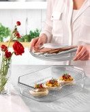 تابه شیشهای پاشاباغچه Borcam کد 59974 – مناسب فر، مایکروویو و سرو غذا با ظاهری ساده و بادوام