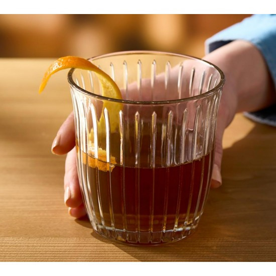 نیم لیوان پاشاباغچه مدل جوی JOY کد 520334 – لیوان شیشهای شفاف و شیک برای نوشیدنیهای مختلف