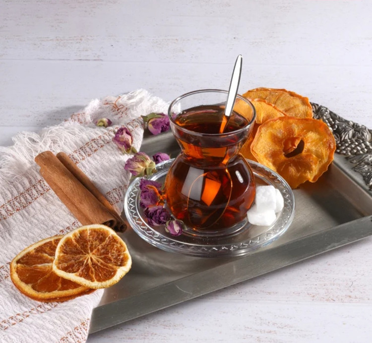 ست ۱۲ پارچه فنجان و نعلبکی پاشاباغچه مدل Etkin کد 96575 – شیک و مقاوم برای سرو قهوه و نوشیدنی گرم