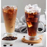 لیوان دستهدار شیشهای پاشاباغچه مدل کلمبیا 55861 ست ۲ عددی – مناسب سرو نوشیدنی سرد و گرم با طراحی شیک