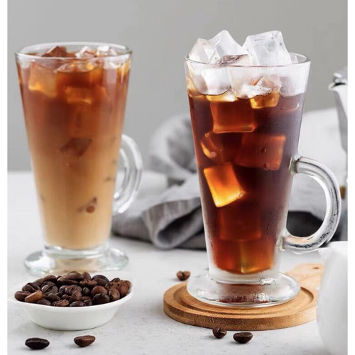 لیوان دستهدار شیشهای پاشاباغچه مدل کلمبیا 55861 ست ۲ عددی – مناسب سرو نوشیدنی سرد و گرم با طراحی شیک