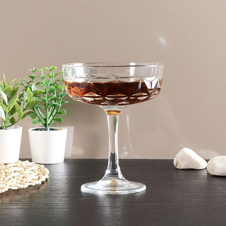 ست 4 عددی ظرف دسر شیشهای پایهدار پاشاباغچه مدل استرلا