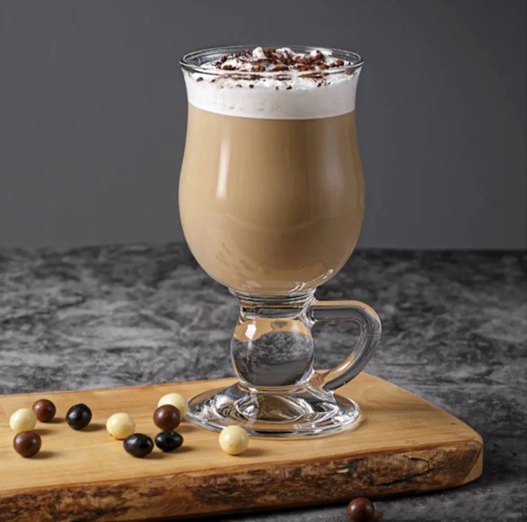 لیوان شیشهای پایهدار Pasabahce مدل Irish Coffee، انتخابی عالی برای سرو دسر و نوشیدنیهای گرم