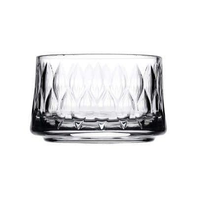 ظرف شیشهای کوچک پاشاباغچه مدل Leafy با لبههای طرحدار، مناسب سرو انواع خوراکیهای سبک