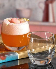 لیوان شیشهای کوتاه پاشاباغچه مدل بارل، ایدهآل برای مصرف روزمره آب، نوشابه یا آبمیوه