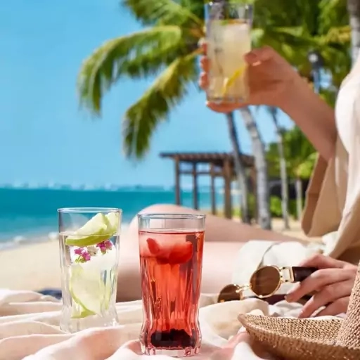 لیوان شفاف و کشیده پاشاباغچه مدل GAYA با طراحی ساده و مینیمال برای مصرف روزانه