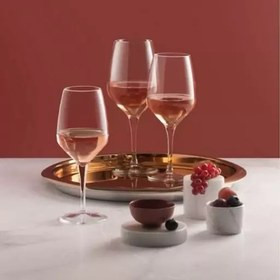 ست ۶ عددی لیوان شیشهای پایهدار مناسب سرو انواع نوشیدنی، محصول برند پاشاباغچه