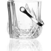 ظرف یخ شیشهای مادام کوکو مدل Audrey با دسته مقاوم برای سرو یخ و نوشیدنی