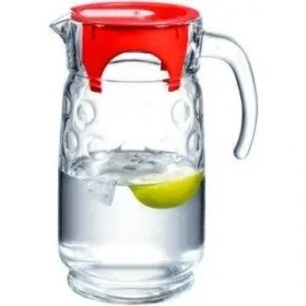 پارچ شیشهای پاشاباغچه مدل Rings کد 43794 با طراحی شفاف و بادوام برای سرو آب و نوشیدنی