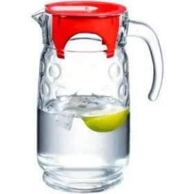 پارچ شیشهای پاشاباغچه مدل Rings کد 43794 با طراحی شفاف و بادوام برای سرو آب و نوشیدنی