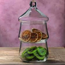 ظرف شیشهای دو طبقه پاشاباغچه مدل ویلا برای سرو شیرینی، آجیل و تنقلات در مهمانی