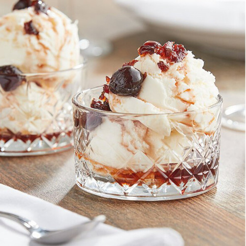 ست ۴ عددی پیاله شیشهای پاشاباغچه مدل تایملس کد 530040 با طراحی کریستالی برای دسر و سالاد