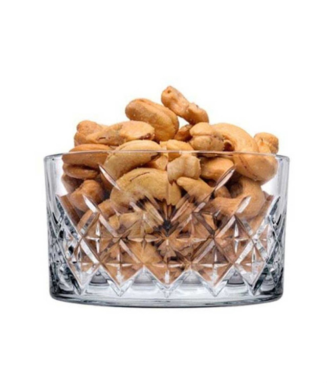 پیاله کریستالی پاشاباغچه مدل تایملس مناسب سرو آجیل، میوه و خوراکی در مهمانی