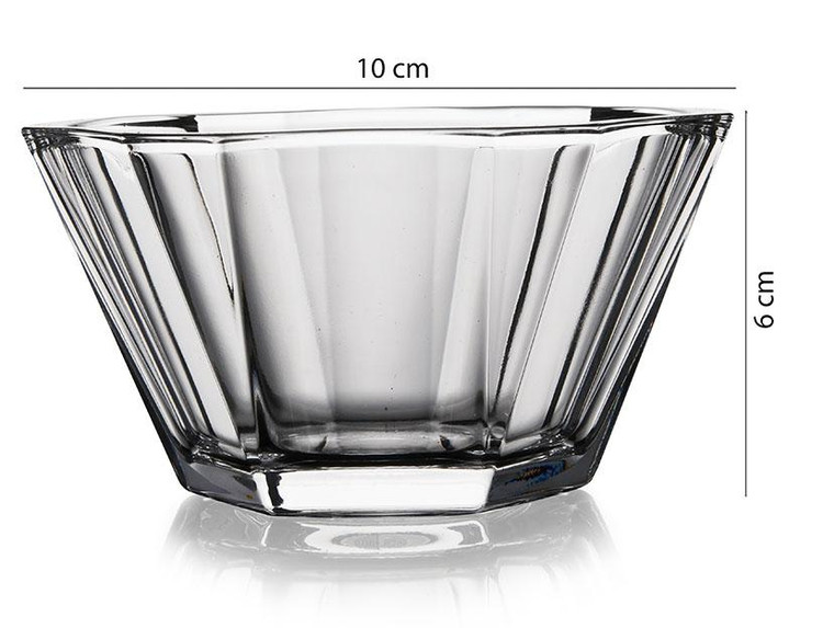 پیاله شفاف پاشاباغچه مدل گریس مناسب سرو خوراکی، دسر و چاشنی با ظاهر مدرن و ساده