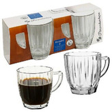 ست 2 عددی فنجان شیشهای پاشاباغچه مدل Diamond کد 55083 مناسب استفاده روزمره و پذیرایی