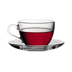 تصویر فنجان شفاف و ساده پاشاباغچه مدل Basic کد 55161 برای نوشیدنیهای گرم