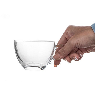 ست 6 عددی فنجان شیشهای پاشاباغچه مدل بیسیک با طراحی کلاسیک و کاربردی