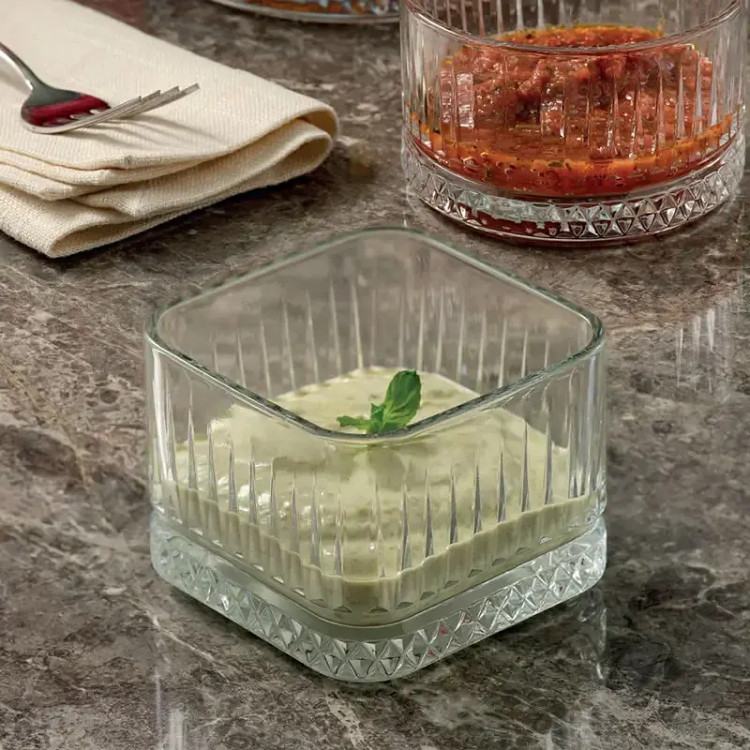 تصویر پیاله شفاف و مینیمال پاشاباغچه مدل الیسا کد 530138 مناسب پیشغذا، سالاد و دسر