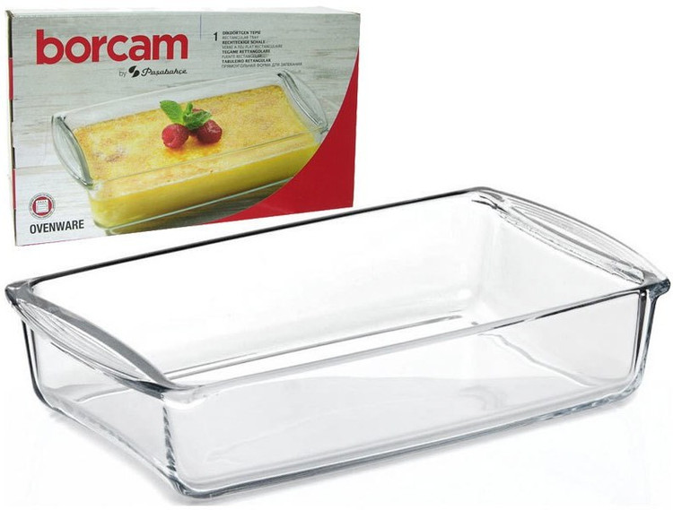 تابه مستطیلی بلوری پاشاباغچه کد 59864 – مناسب تهیه غذاهای گرم در فر و سرو مستقیم