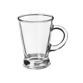 تصویر استکان شیشهای دستهدار برند پاشاباغچه مدل hibelli کد 55073 برای سرو چای