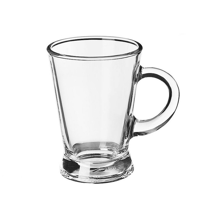 تصویر استکان شیشهای دستهدار برند پاشاباغچه مدل hibelli کد 55073 برای سرو چای