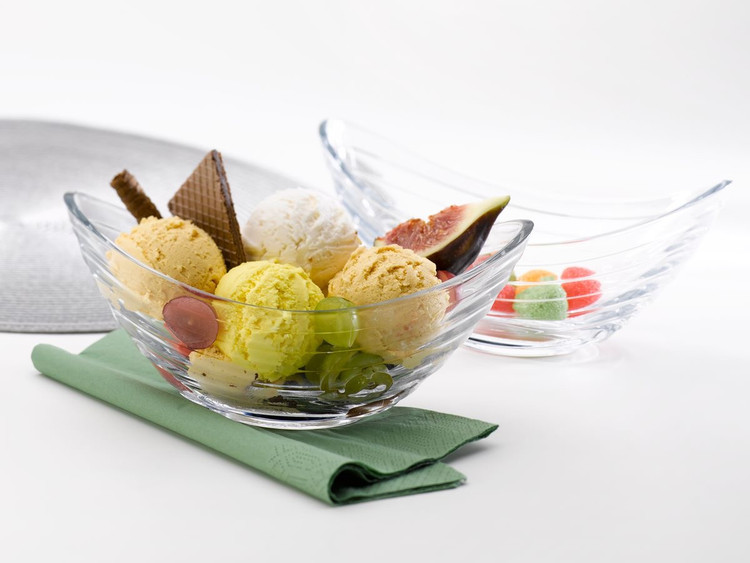 کاسه شیشهای پاشاباغچه مدل گوندول کد ۵۳۹۸۳ – ست ۲ عددی با طراحی ساده و کاربردی