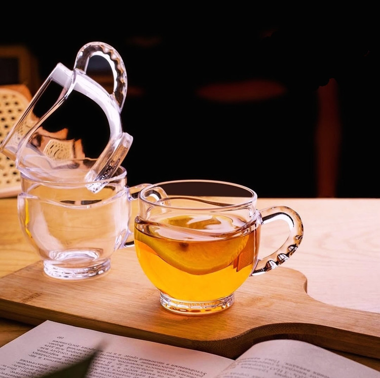 فنجان شیشهای بلینک مکس مدل مورا کد KTZB148 – ست ۶ عددی مناسب سرو چای و قهوه