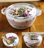 قابلمه شیشهای کوچک Pasabahce Basic با درب شفاف مناسب پخت و پذیرایی