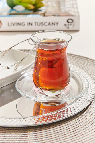 استکان کمرباریک شیشهای پاشاباغچه مدل گالاتا کد 42611