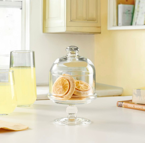 ظرف شیشهای پایهدار پاشاباغچه مدل 96878 مناسب سرو شکلات و شیرینی