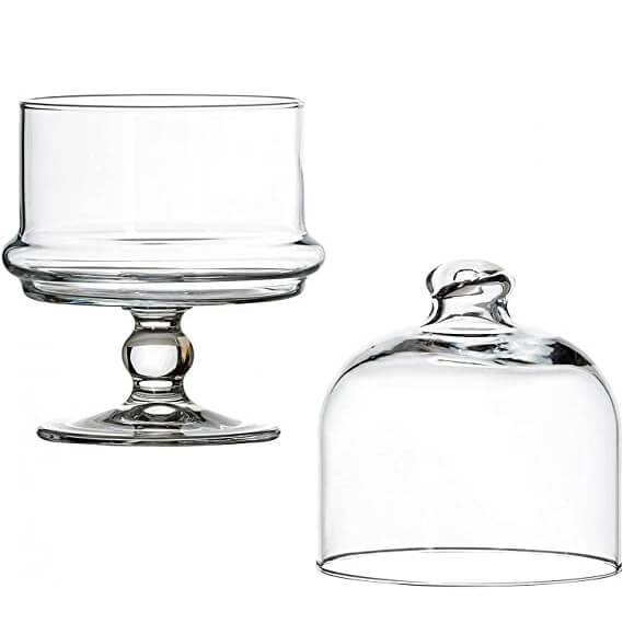 ظرف شیشهای مجلسی پاشاباغچه مدل 96878 مناسب میز دسر و مهمانی