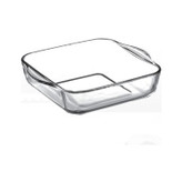 ظرف سرو مربع شکل پاشاباغچه با لبههای صاف و شیشه مقاوم