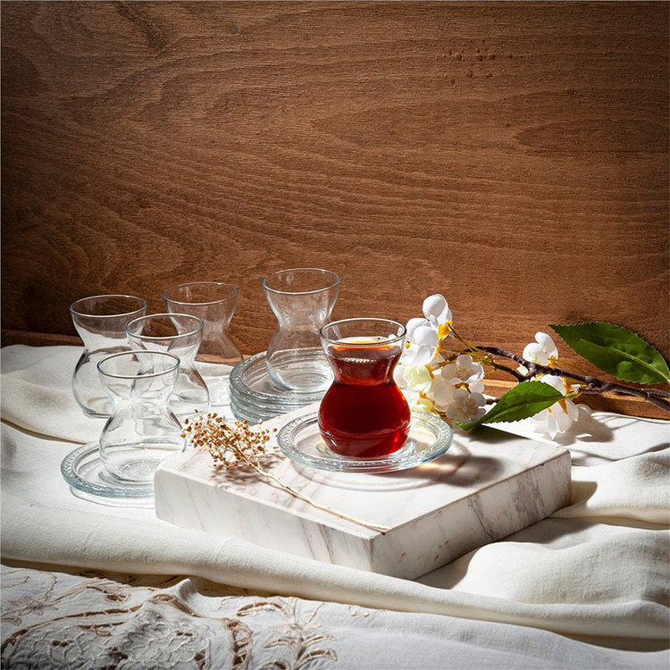 فنجان و نعلبکی پاشاباغچه مدل Etkin کد 96575 ست ۱۲ عددی – طراحی زیبا و کیفیت بالا برای پذیرایی