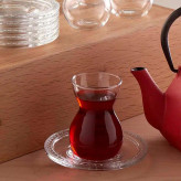 خرید ست فنجان و نعلبکی ۱۲ پارچه پاشاباغچه مدل Etkin کد 96575 – مناسب مهمانی و استفاده روزمره