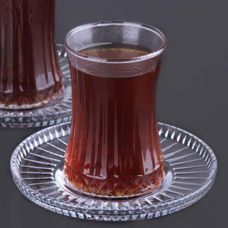 خرید فنجان و نعلبکی پاشاباغچه مدل الیسا ELYSIA کد 950097 – ست شش عددی شفاف و زیبا