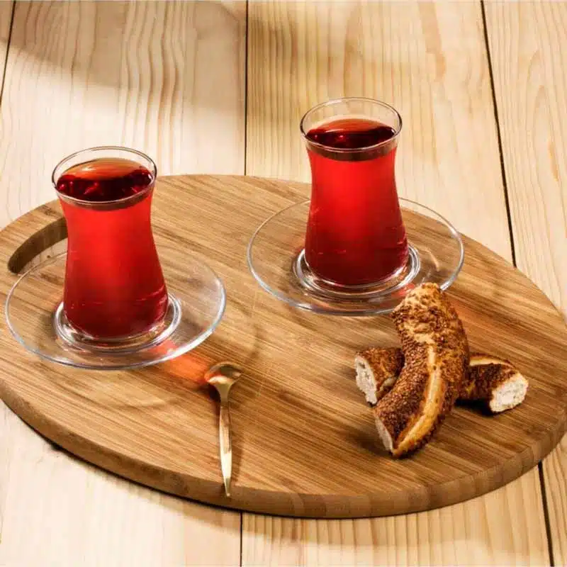 استکان و نعلبکی چای‌خوری پاشاباغچه مدل هیبلی HEVLI کد 95483 – مناسب استفاده روزمره و پذیرایی