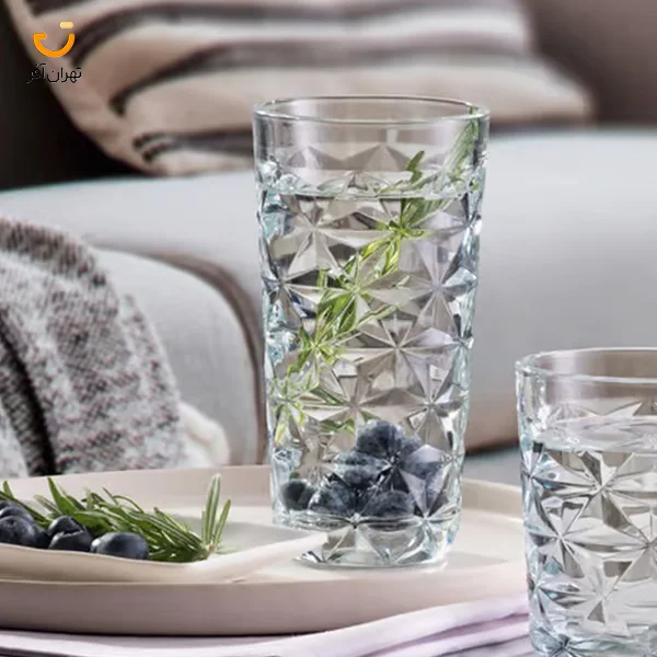 ست 4 عددی لیوان شیشه‌ای بلند پاشاباغچه مدل استرلا