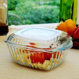 ظرف پخت شیشهای مقاوم پاشاباغچه مدل Borcam کد 59029 مناسب فر و مایکروویو