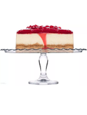 کیک خوری شیشهای با طراحی کلاسیک و پایه کوتاه – مدل 96953 پاشاباغچه